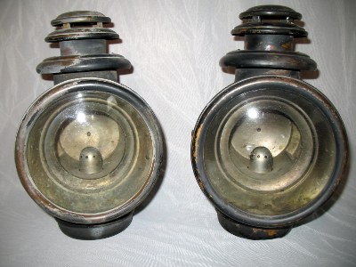 front view of compatible pair of Corcoran side lamps front view of compatible pair of Corcoran side lamps