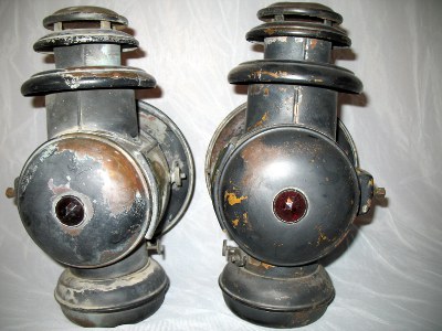 back view of compatible pair of Corcoran side lamps back view of compatible pair of Corcoran side lamps