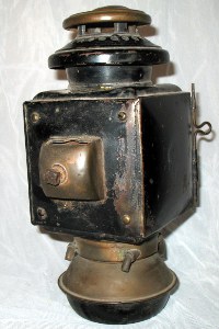 rear view of E & J side lamp side view of E & J side lamp