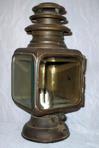 front view of Gray & Davis side lamp front view of Gray & Davis side lamp