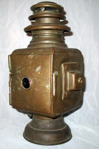 rear view of Gray & Davis side lamp rear view of Gray & Davis side lamp