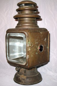 rear view of Gray & Davis side lamp rear view of Gray & Davis side lamp