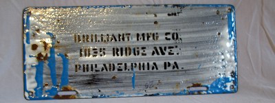 back of 1915 Pennsylvania license plate back of 1915 Pennsylvania license plate