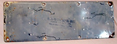 back of 1915 California license plate back of 1915 California license plate