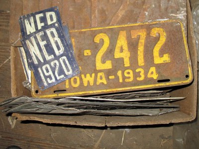 Iowa and Nebraska tags
