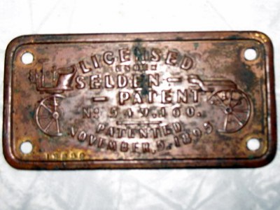 Selden patent plate